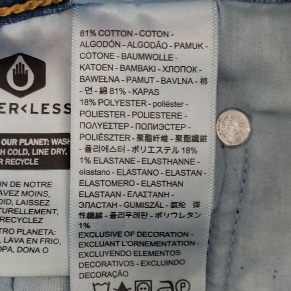 Levis 721 High Rise Skinny Jeans Womens Size 26 Blue Denim Stretch - Picture 7 of 8